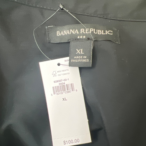 Banana Republic Black deep V-neck Dress - six XL - Picture 5 of 5